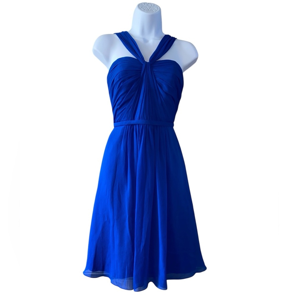 DAVID’S BRIDAL | Elegant Blue Sleeveless Dress